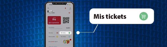 Introduce el ticket de compra